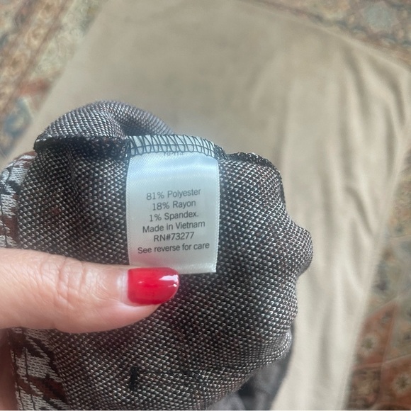 SO. Knit Flare Stretchy legging. Size L, Checkard - Picture 5 of 7